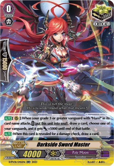 Image for Darkside Sword Master (D-PV01: History Collection) (D-PV01/045EN) - Cardfight Vanguard