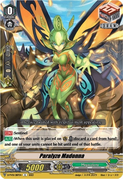 Image for Paralyze Madonna (D-PV01: History Collection) (D-PV01/287EN) - Cardfight Vanguard