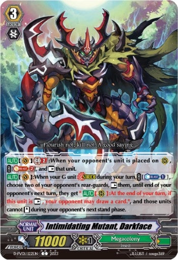 Image for Intimidating Mutant, Darkface (D-PV01: History Collection) (D-PV01/122EN) - Cardfight Vanguard