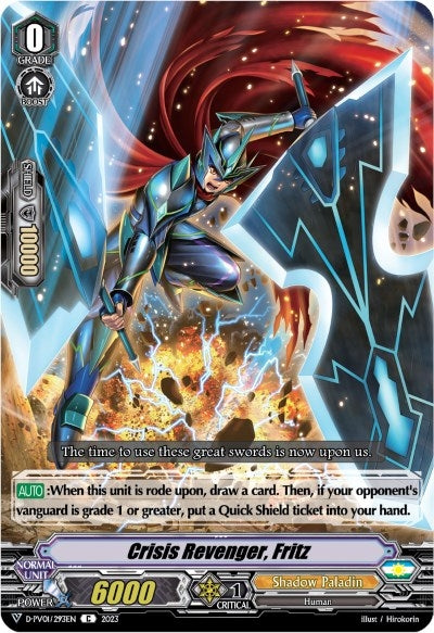Image for Crisis Revenger, Fritz (D-PV01: History Collection) (D-PV01/293EN) - Cardfight Vanguard