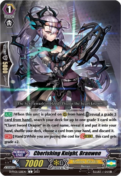 Image for Cherishing Knight, Branwen (D-PV01: History Collection) (D-PV01/128EN) - Cardfight Vanguard