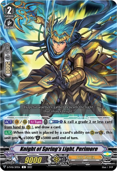 Image for Knight of Spring's Light, Perimore (D-PV01: History Collection) (D-PV01/317EN) - Cardfight Vanguard