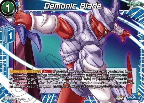 Image for Demonic Blade (Critical Blow) (BT22-036) - Dragon Ball Super: Masters