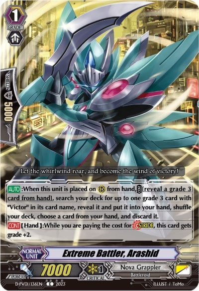 Image for Extreme Battler, Arashid (D-PV01: History Collection) (D-PV01/136EN) - Cardfight Vanguard