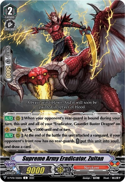 Image for Supreme Army Eradicator, Zuitan (D-PV01: History Collection) (D-PV01/325EN) - Cardfight Vanguard