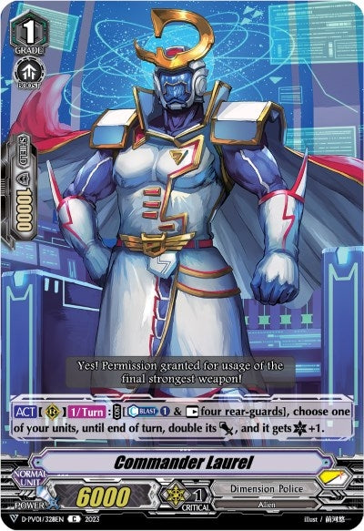 Image for Commander Laurel (D-PV01: History Collection) (D-PV01/328EN) - Cardfight Vanguard