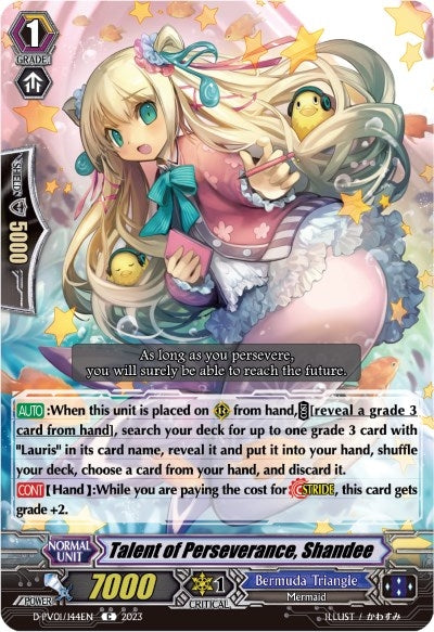 Image for Talent of Perseverance, Shandee (D-PV01: History Collection) (D-PV01/144EN) - Cardfight Vanguard