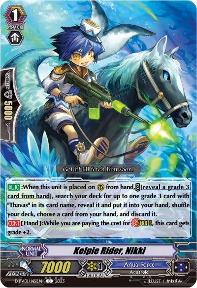 Image for Kelpie Rider, Nikki (D-PV01: History Collection) (D-PV01/145EN) - Cardfight Vanguard