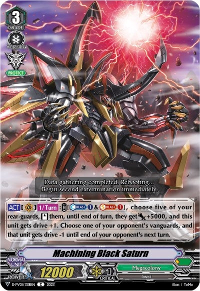 Image for Machining Black Saturn (D-PV01: History Collection) (D-PV01/338EN) - Cardfight Vanguard