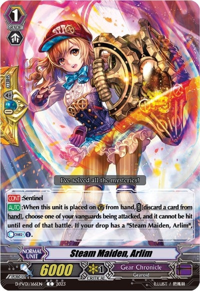 Image for Steam Maiden, Arlim (D-PV01: History Collection) (D-PV01/166EN) - Cardfight Vanguard