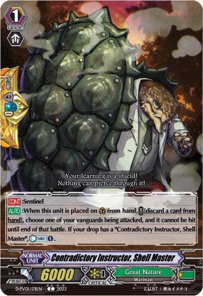 Image for Contradictory Instructor, Shell Master (D-PV01: History Collection) (D-PV01/171EN) - Cardfight Vanguard