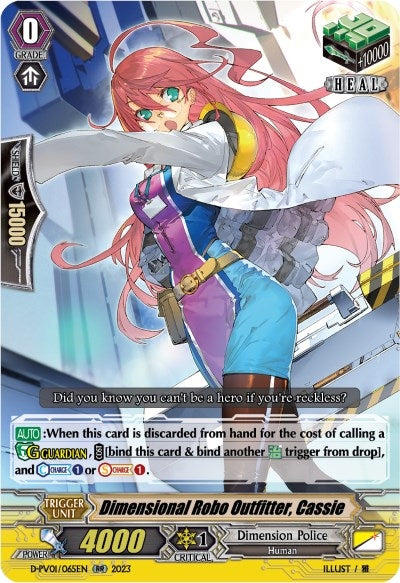 Image for Dimensional Robo Outfitter, Cassie (D-PV01: History Collection) (D-PV01/065EN) - Cardfight Vanguard