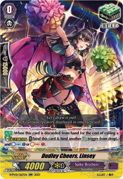 Image for Dudley Cheers, Linsey (D-PV01: History Collection) (D-PV01/067EN) - Cardfight Vanguard