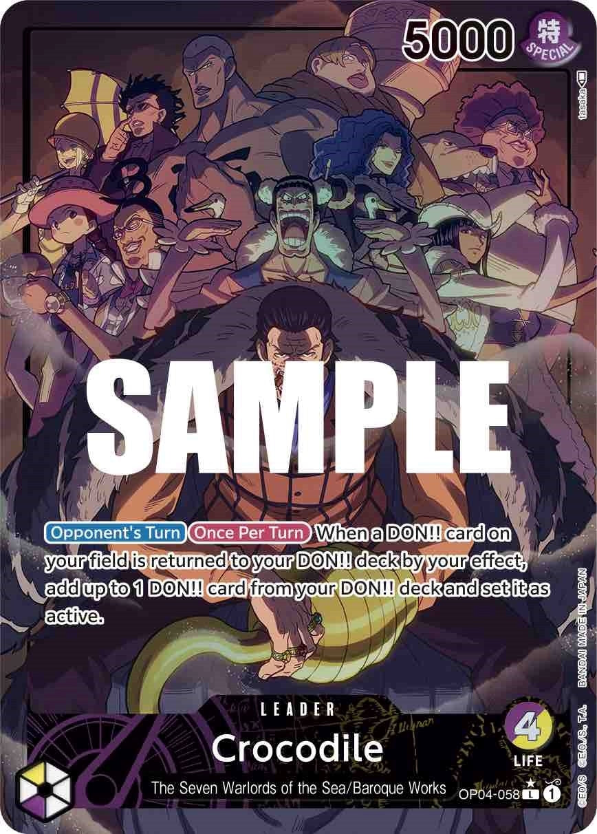 Image for Crocodile (058) (Alternate Art) (Kingdoms of Intrigue) (OP04-058) - One Piece Card Game