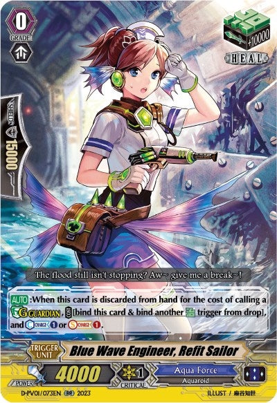 Image for Blue Wave Engineer, Refit Sailor (D-PV01: History Collection) (D-PV01/073EN) - Cardfight Vanguard