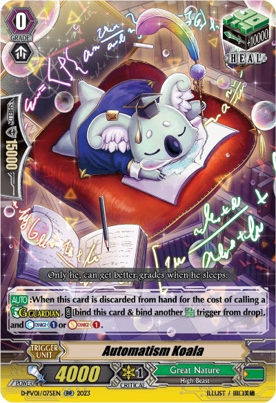 Image for Automatism Koala (D-PV01: History Collection) (D-PV01/075EN) - Cardfight Vanguard