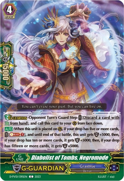 Image for Diabolist of Tombs, Negromode (D-PV01: History Collection) (D-PV01/095EN) - Cardfight Vanguard