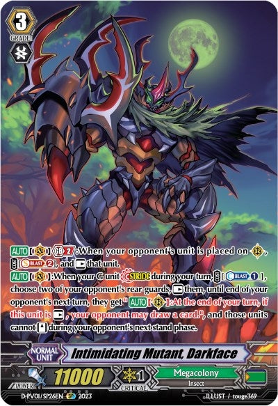 Image for Intimidating Mutant, Darkface (SP) (D-PV01: History Collection) (D-PV01/SP26EN) - Cardfight Vanguard