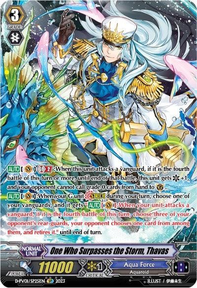 Image for One Who Surpasses the Storm, Thavas (SP) (D-PV01: History Collection) (D-PV01/SP25EN) - Cardfight Vanguard