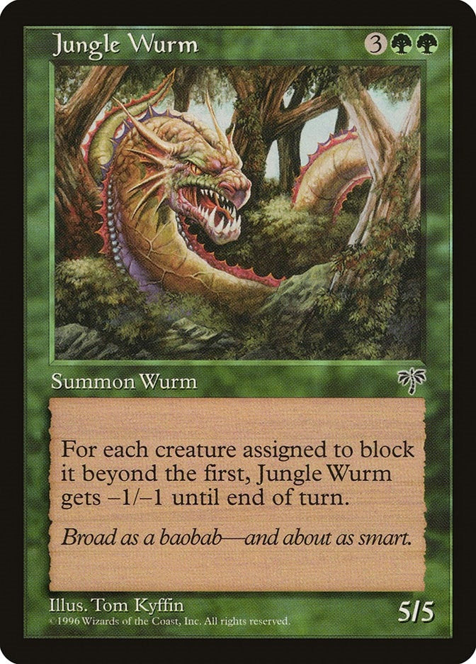 Image for Jungle Wurm (Mirage) - Magic: The Gathering