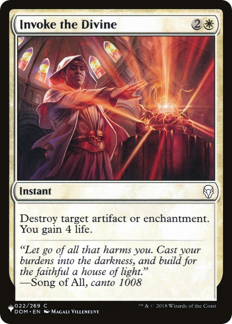 Image for Invoke the Divine (The List Reprints) (22) - Magic: The Gathering