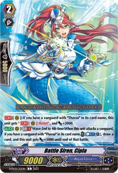 Image for Battle Siren, Cipla (D-PV01: History Collection) (D-PV01/212EN) - Cardfight Vanguard