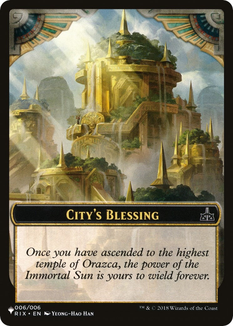 Image for City's Blessing // The Monarch Double-sided Token (The List Reprints) (6 // 14) - Magic: The Gathering