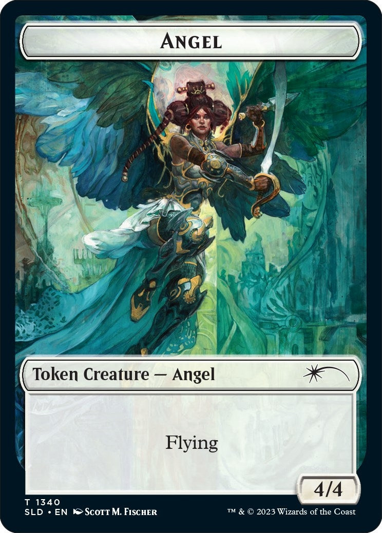 Image for Angel (SLD) // Soldier (GRN) Double-sided Token (Secret Lair Drop Series) - Magic: The Gathering