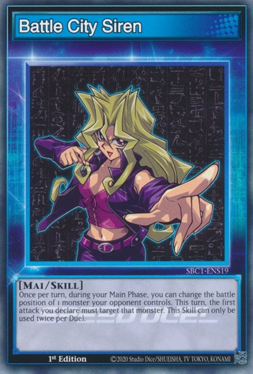 Image for Battle City Siren (Speed Duel: Streets of Battle City) (SBC1-ENS19) - YuGiOh