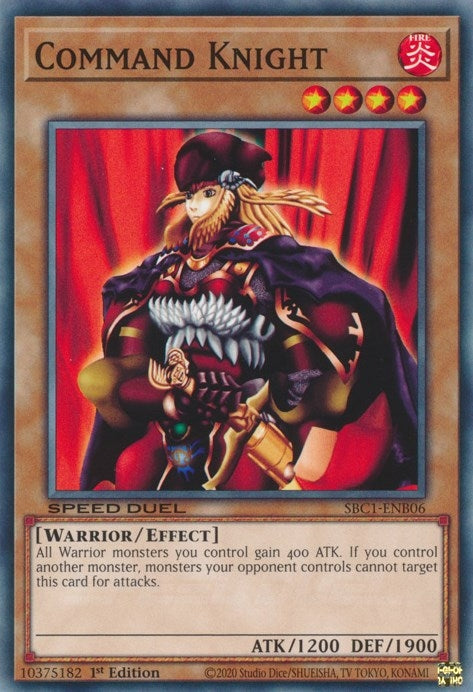 Image for Command Knight (Speed Duel: Streets of Battle City) (SBC1-ENB06) - YuGiOh