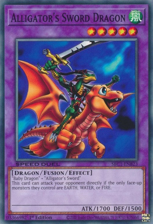 Image for Alligator's Sword Dragon (Speed Duel: Streets of Battle City) (SBC1-ENB23) - YuGiOh