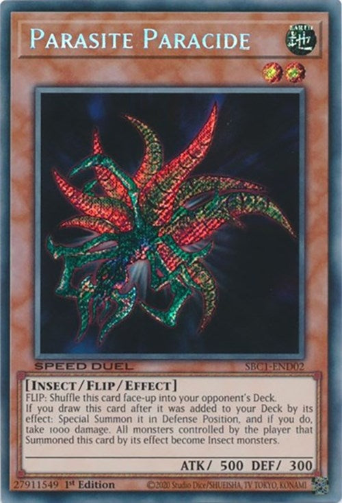 Image for Parasite Paracide (Secret Rare) (Speed Duel: Streets of Battle City) (SBC1-END02) - YuGiOh