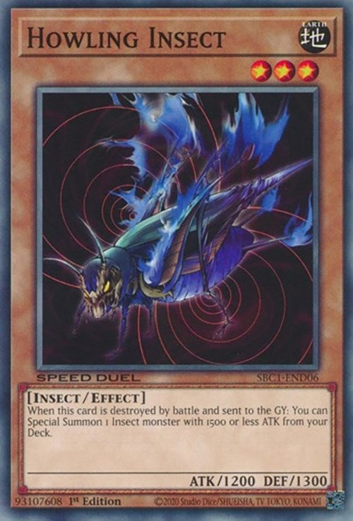 Image for Howling Insect (Speed Duel: Streets of Battle City) (SBC1-END06) - YuGiOh