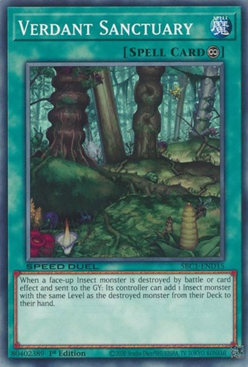 Image for Verdant Sanctuary (Speed Duel: Streets of Battle City) (SBC1-END15) - YuGiOh