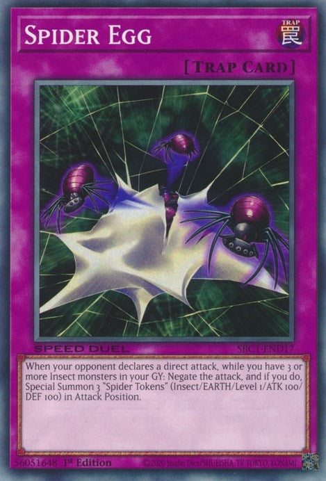 Image for Spider Egg (Speed Duel: Streets of Battle City) (SBC1-END17) - YuGiOh