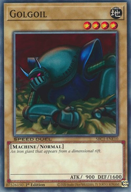 Image for Golgoil (Speed Duel: Streets of Battle City) (SBC1-ENE10) - YuGiOh