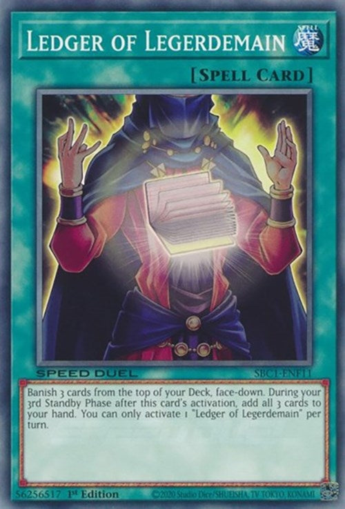Image for Ledger of Legerdemain (Speed Duel: Streets of Battle City) (SBC1-ENF11) - YuGiOh