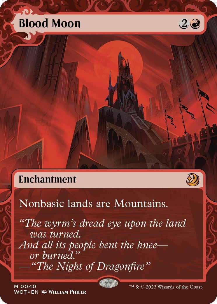 Image for Blood Moon (Wilds of Eldraine: Enchanting Tales) (40) - Magic: The Gathering