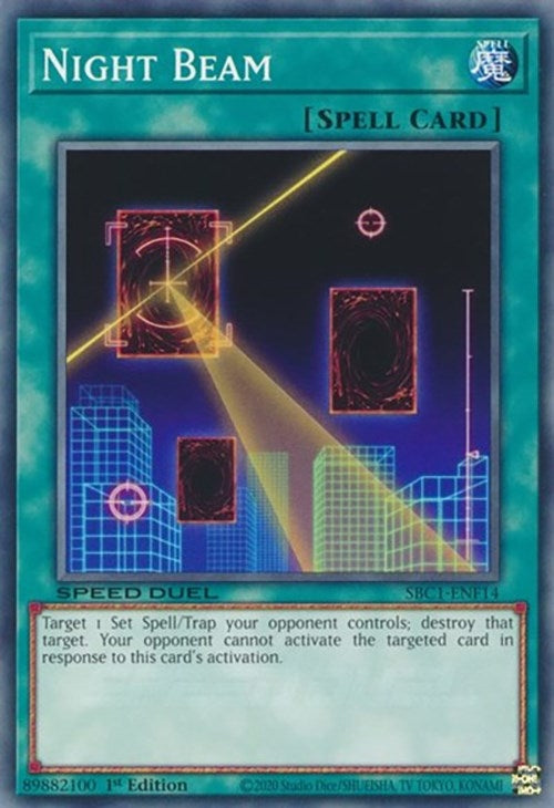 Image for Night Beam (Speed Duel: Streets of Battle City) (SBC1-ENF14) - YuGiOh