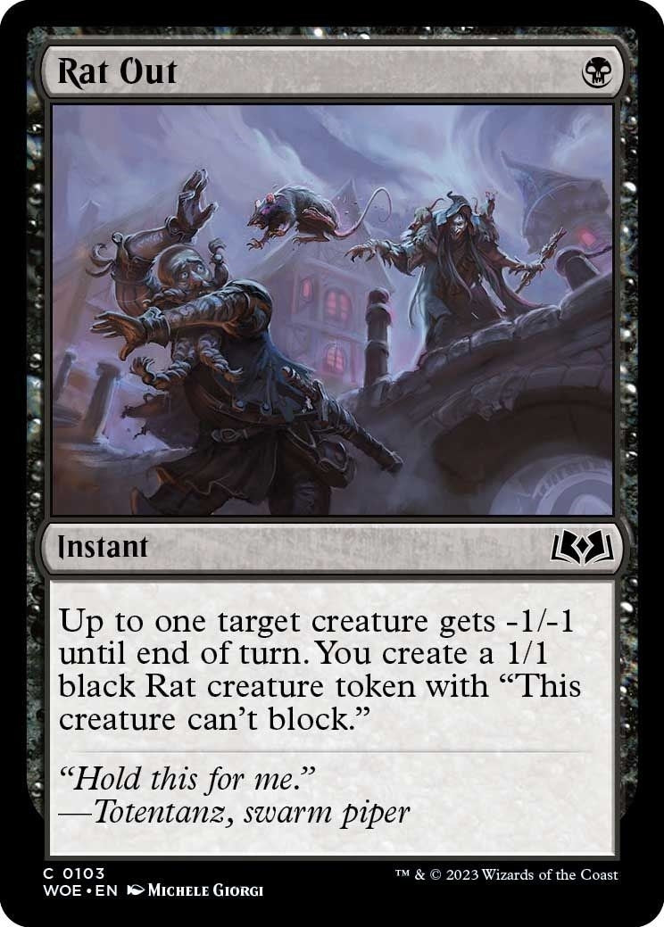 Image for Rat Out (Wilds of Eldraine) (103) - Magic: The Gathering