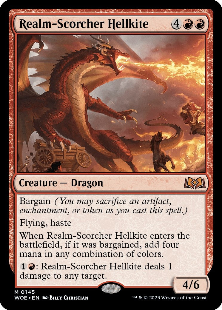 Image for Realm-Scorcher Hellkite (Wilds of Eldraine) (145) - Magic: The Gathering