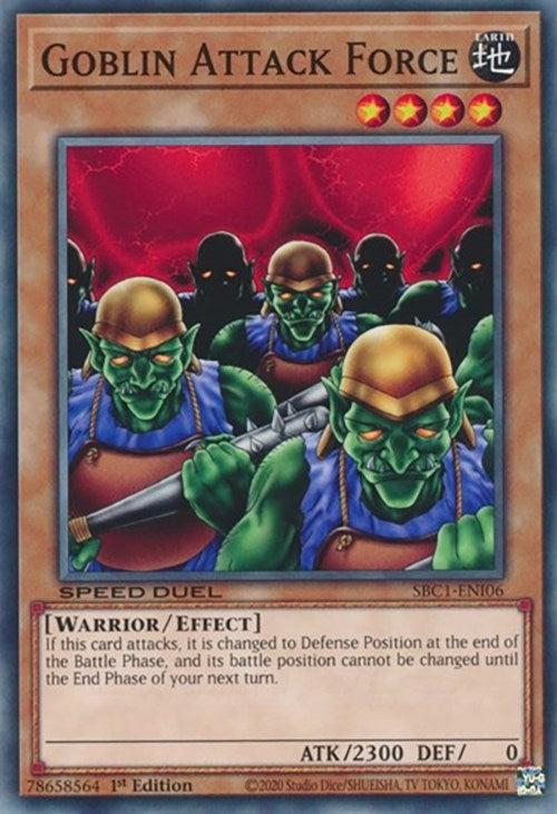 Image for Goblin Attack Force (Speed Duel: Streets of Battle City) (SBC1-ENI06) - YuGiOh