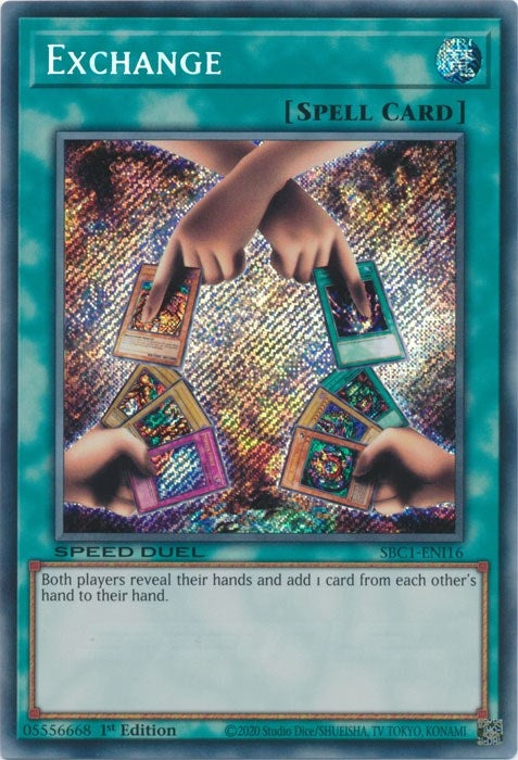Image for Exchange (Secret Rare) (Speed Duel: Streets of Battle City) (SBC1-ENI16) - YuGiOh
