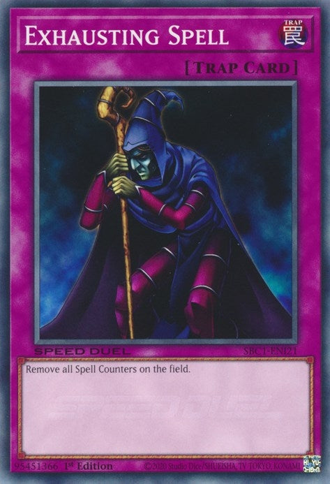 Image for Exhausting Spell (Speed Duel: Streets of Battle City) (SBC1-ENI21) - YuGiOh