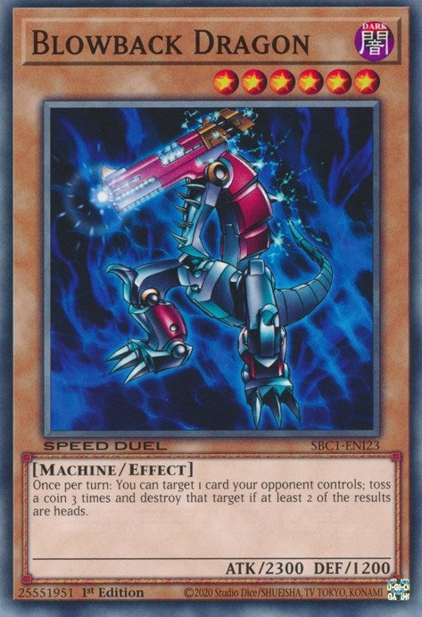 Image for Blowback Dragon (Speed Duel: Streets of Battle City) (SBC1-ENI23) - YuGiOh