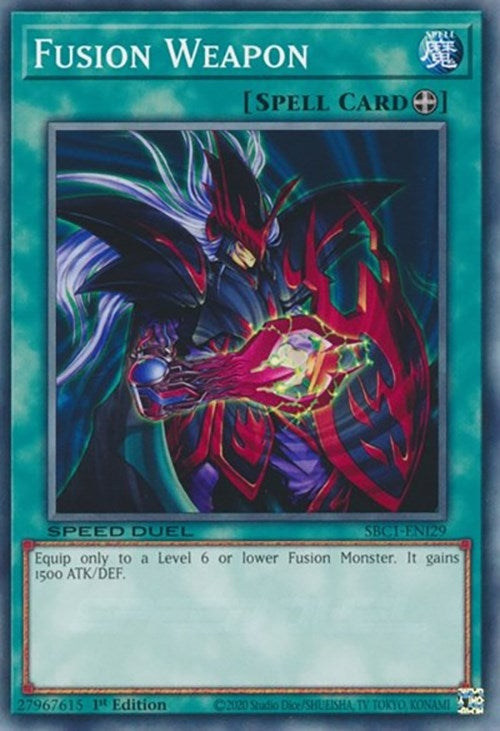 Image for Fusion Weapon (Speed Duel: Streets of Battle City) (SBC1-ENI29) - YuGiOh