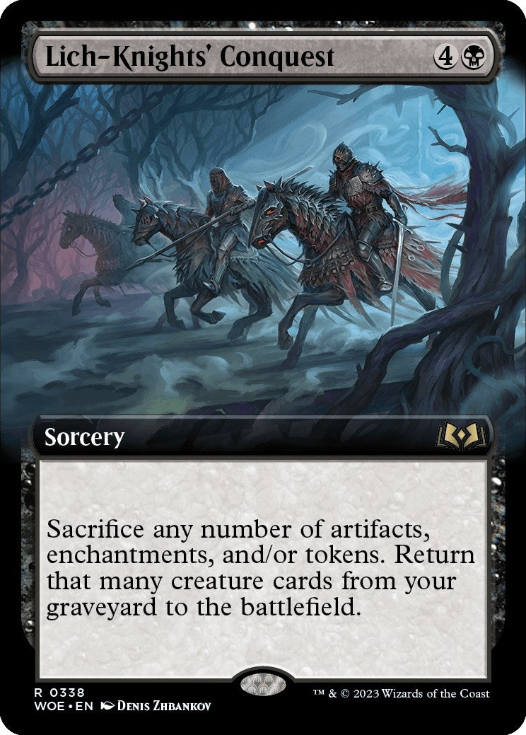 Image for Lich-Knights' Conquest (Extended Art) (Wilds of Eldraine) (338) - Magic: The Gathering