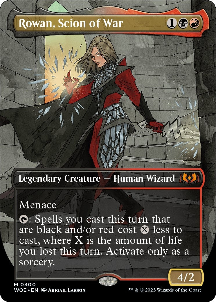Image for Rowan, Scion of War (Borderless) (Wilds of Eldraine) (300) - Magic: The Gathering