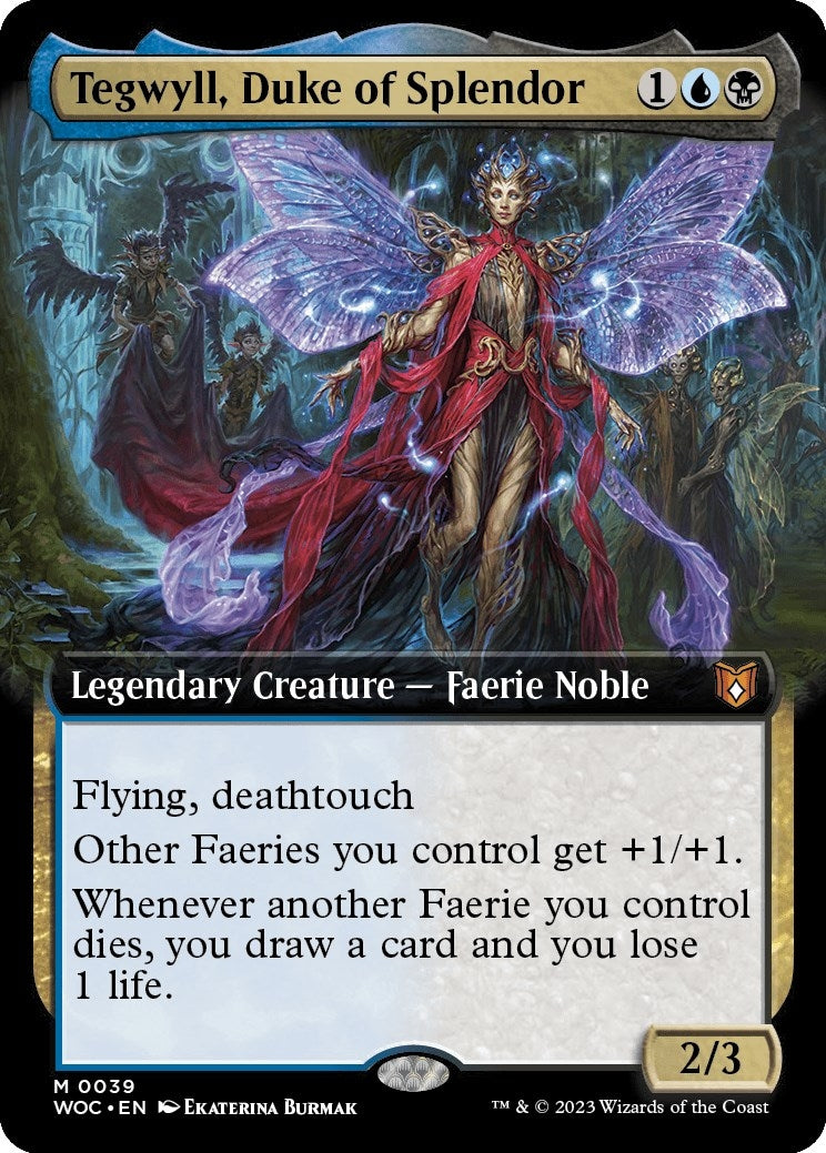Image for Tegwyll, Duke of Splendor (Extended Art) (Commander: Wilds of Eldraine) (39) - Magic: The Gathering