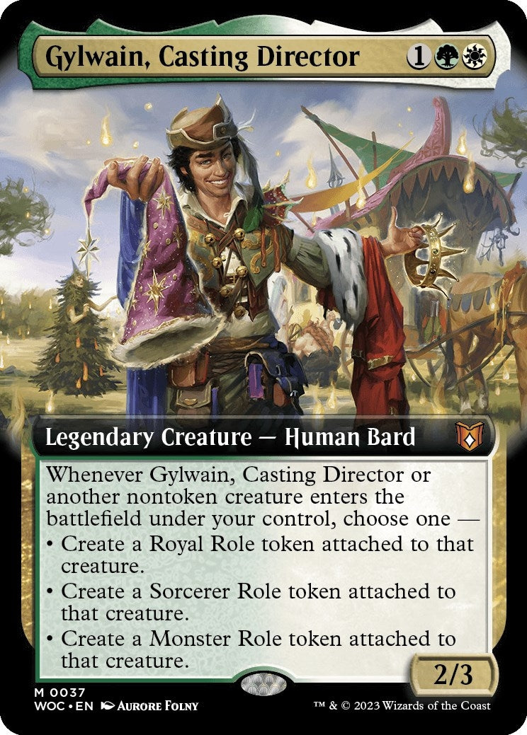 Image for Gylwain, Casting Director (Extended Art) (Commander: Wilds of Eldraine) (37) - Magic: The Gathering